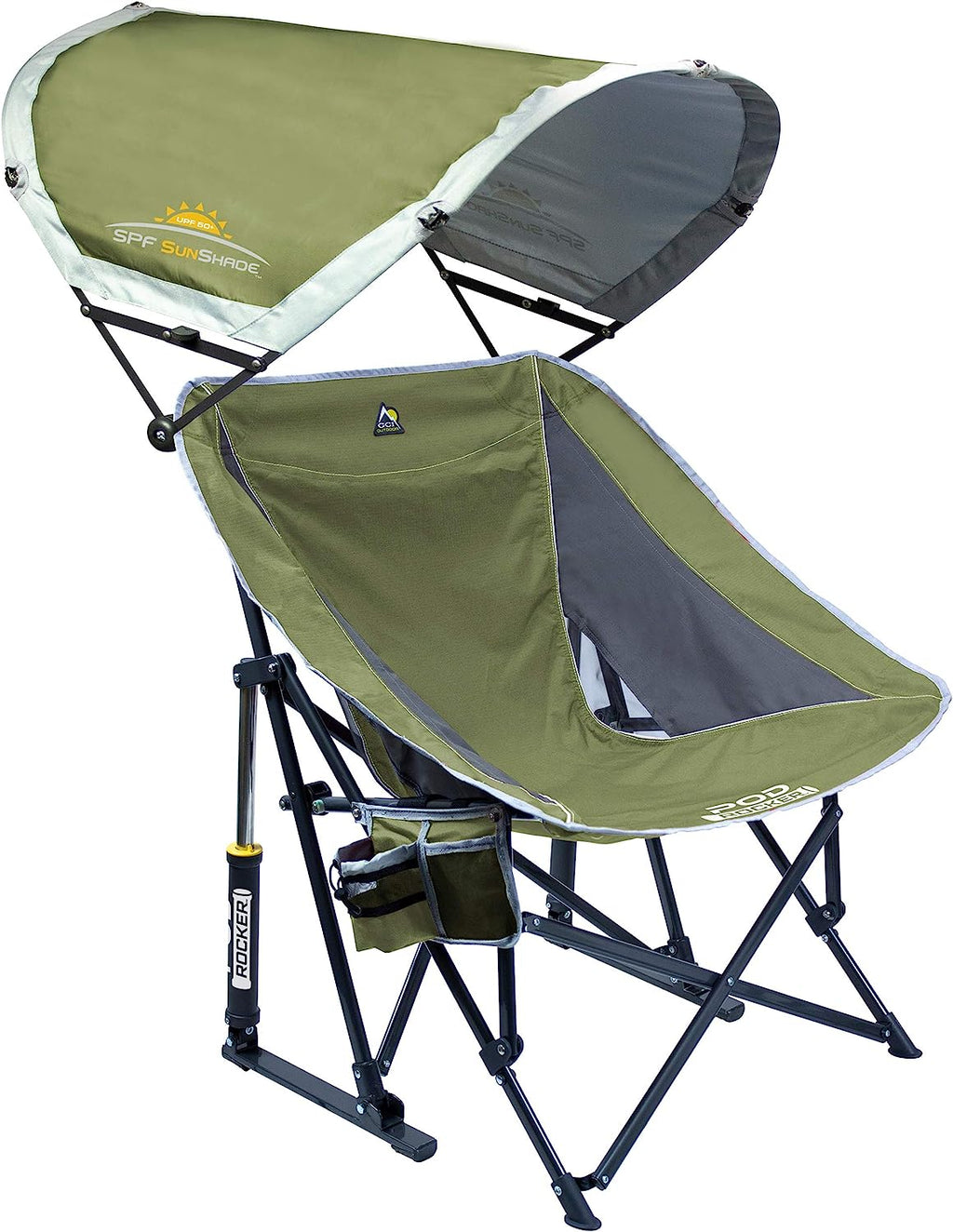 GCI Outdoor GCI Outdoor Pod Rocker with SunShade Rocking Beach Chair