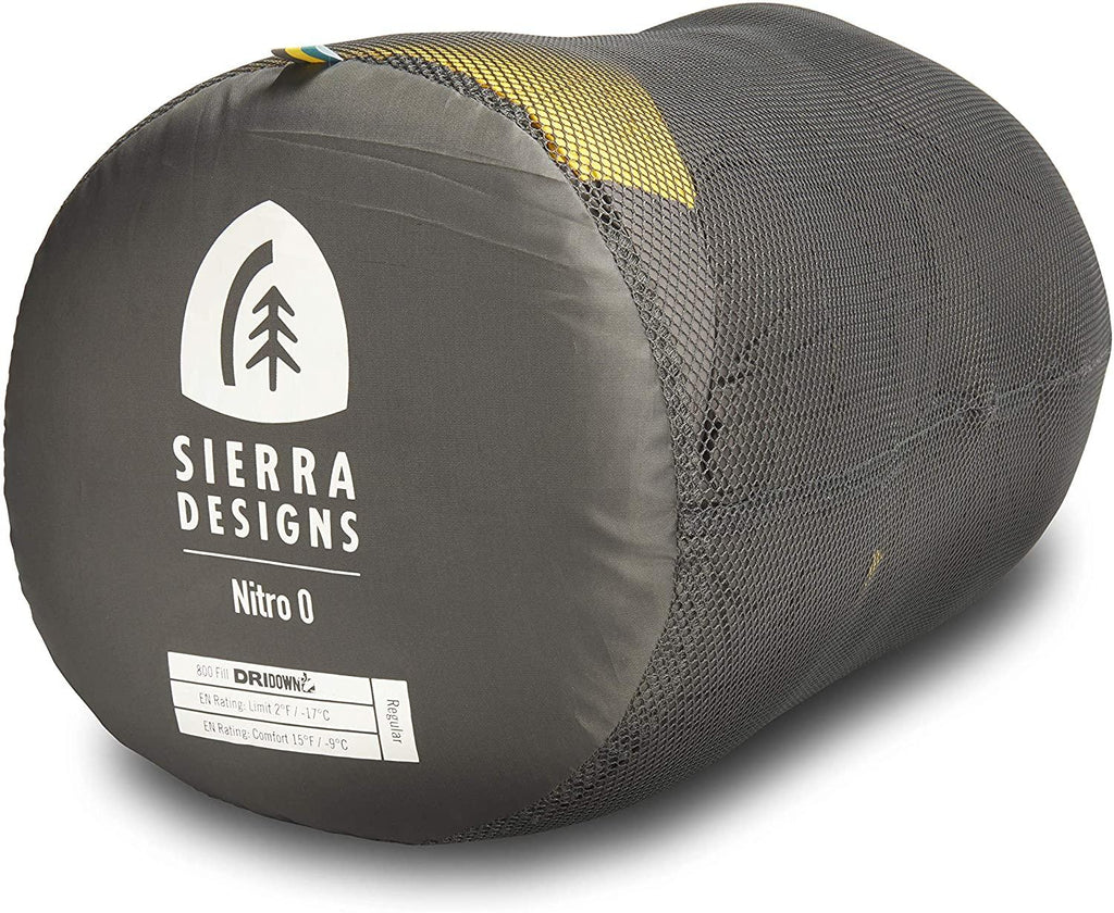 Sierra s Nitro 0 Degree DriDown Sleeping Bag Ultralight Down Sleeping Bag for Backpacand Camping for Men & Women