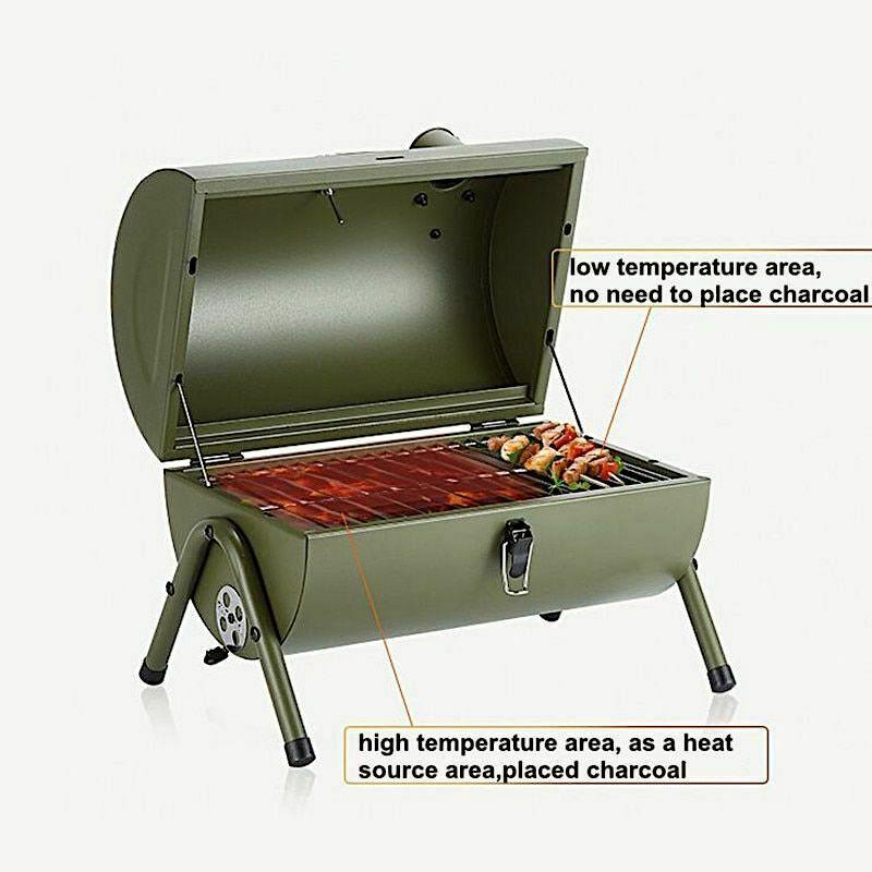 Portable Outdoor Bbq Grill Patio Camping Picnic Barbecue Stove Suitable For 3-5
