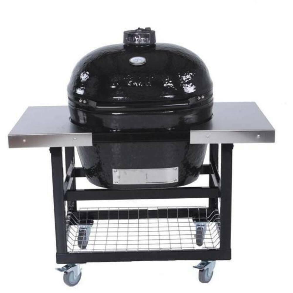 Grills Cart w/  Steel Side Tables for Oval Junior