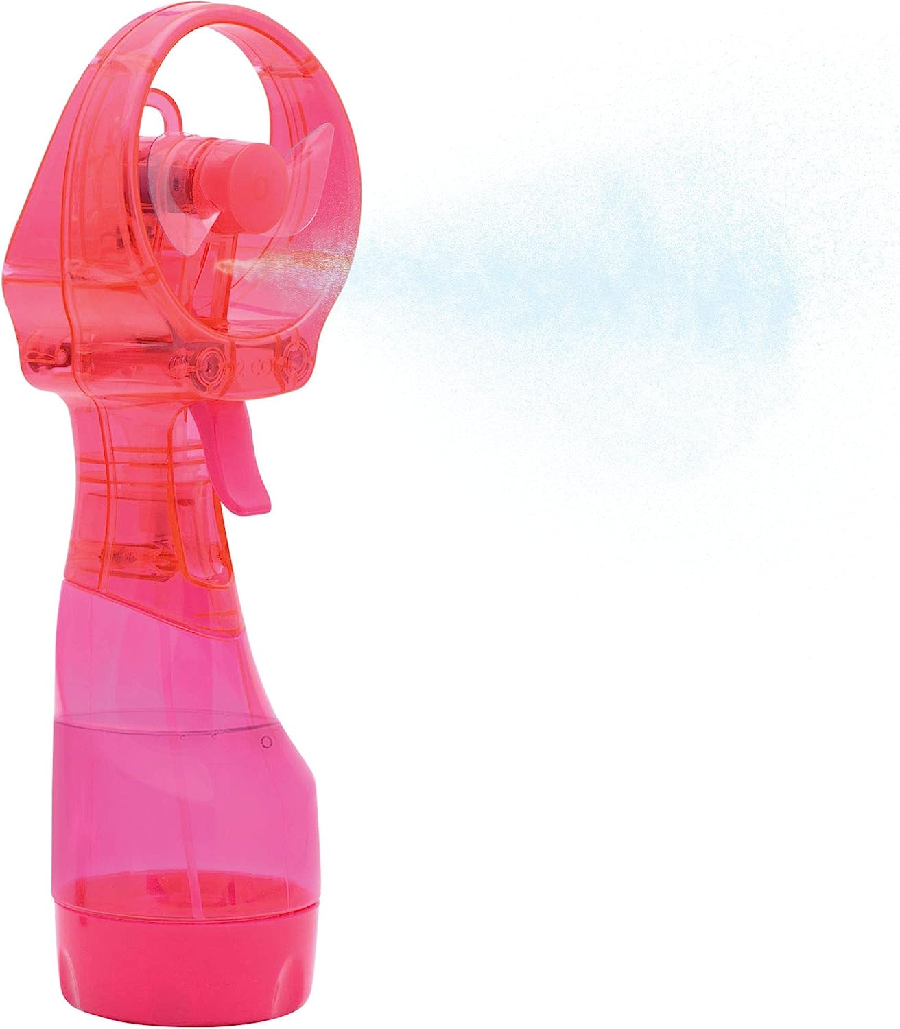O2COOL Deluxe Handheld Battery Powered Water Misting Fan (Raspberry)