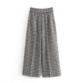 plaid tweed pants