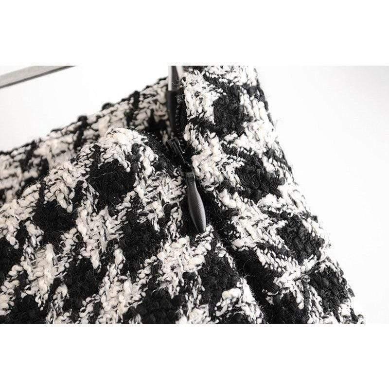 plaid tweed pants