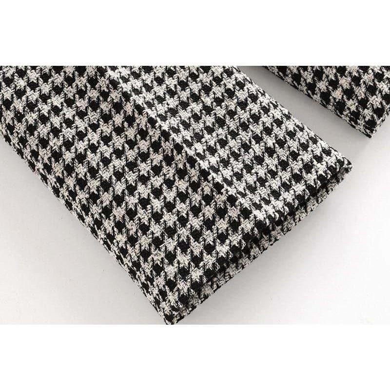 plaid tweed pants