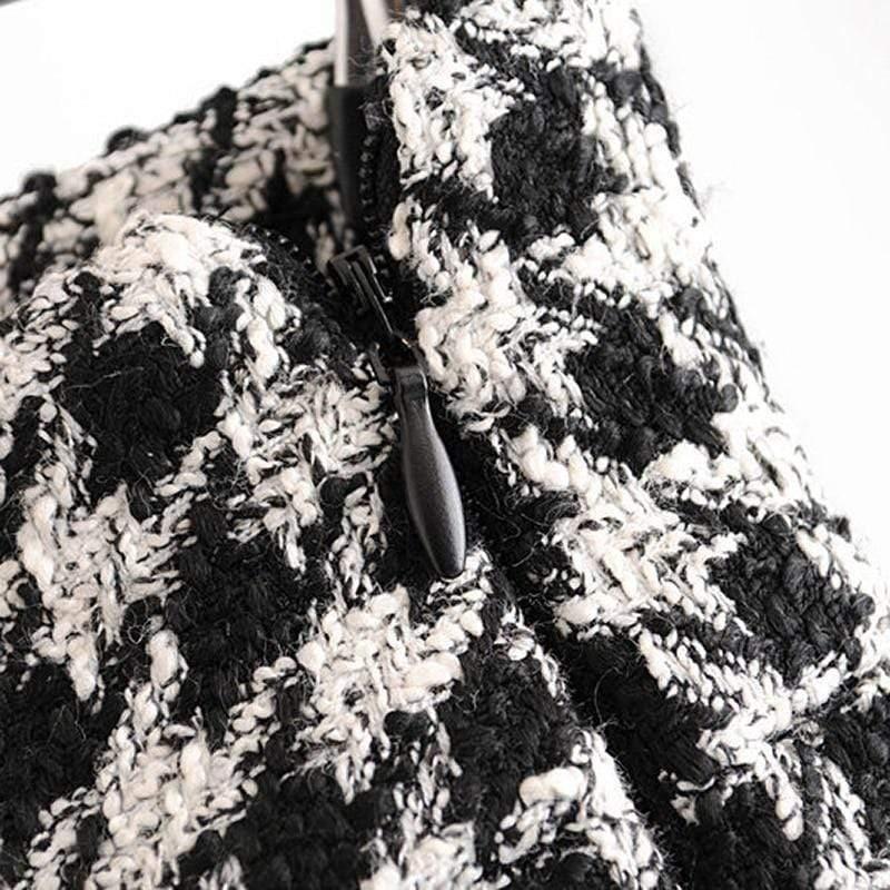 plaid tweed pants