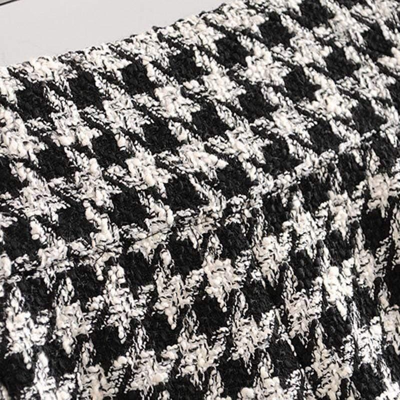 plaid tweed pants