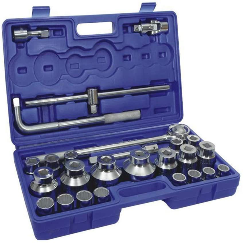 XUXUWA Wrench 26 Pieces 19mm Series Socket Combination Wrench Set Auto Repairing Tool Set