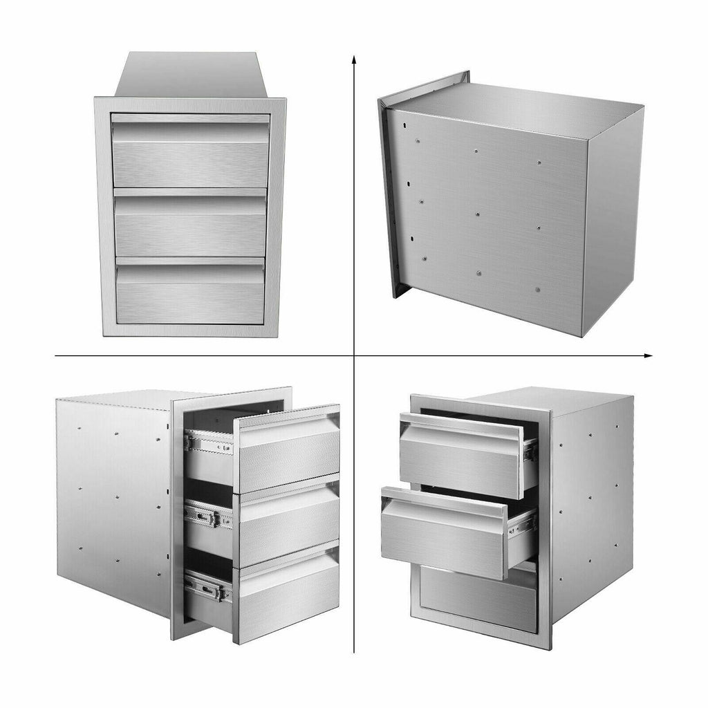 Kitchen/bbq Island  Steel Drawer Cabinet Combination StoraOutdoor