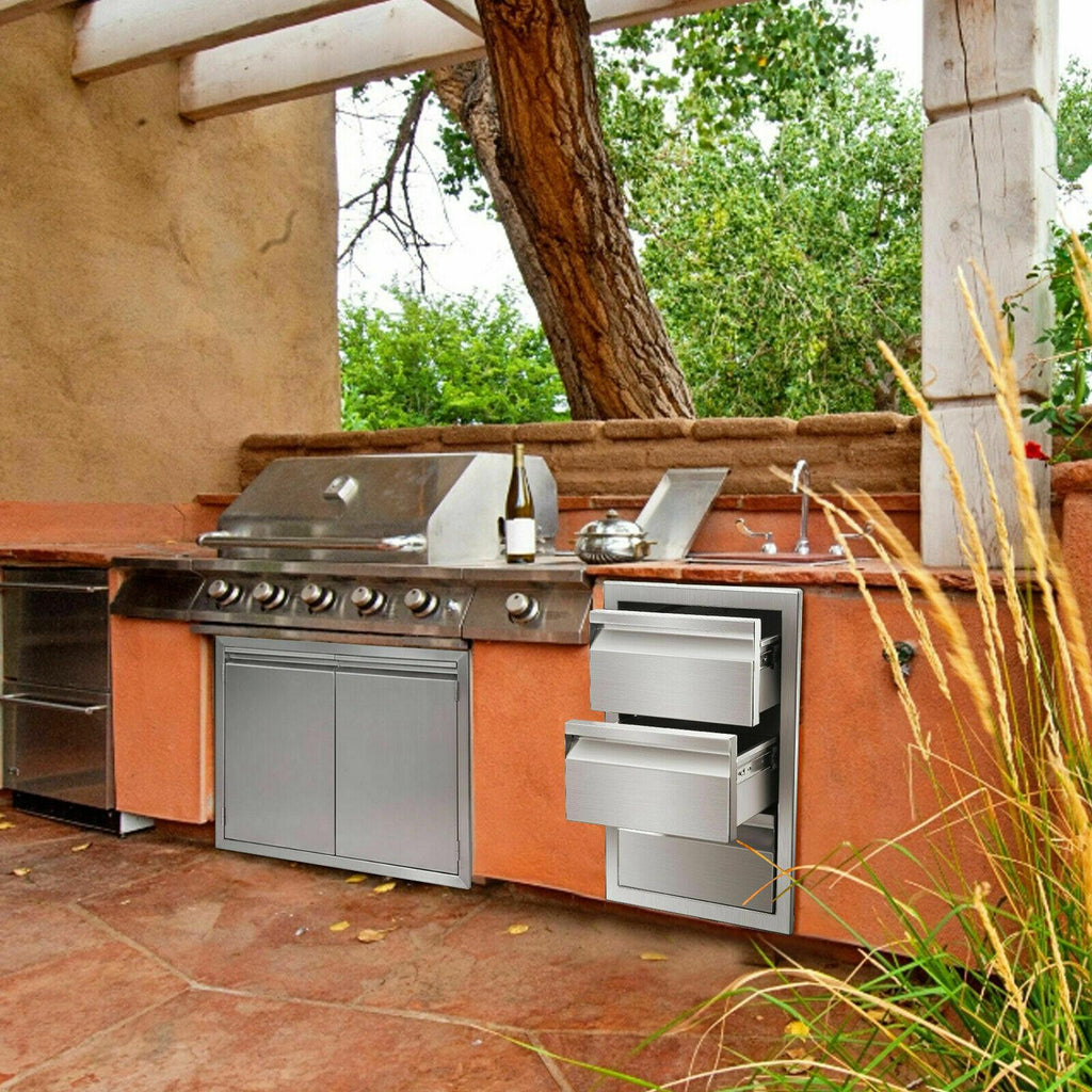 Kitchen/bbq Island  Steel Drawer Cabinet Combination StoraOutdoor