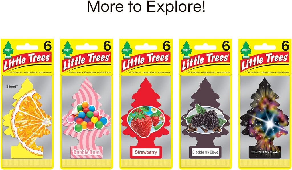 LITTLE TREES Air Fresheners Car Air Freshener. Hanging Tree Provides Long Lasting Scent for Auto or Home. Dragon Fruit, 24 Air Fresheners