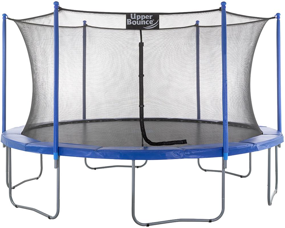 Upper Bounce 15-Foot Trampoline, with Enclosure Net, Blue