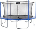 Upper Bounce 15-Foot Trampoline, with Enclosure Net, Blue