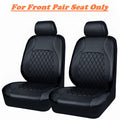 2pcs Car Front Seat Faux Leather Car Seat Covers, Car Seat Protector Covers, Removable Headrest Washable Car Seat Cover For Car, SUV, Van, Sedan