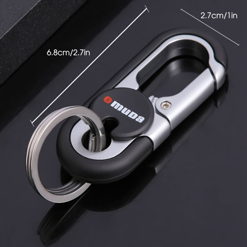 Upgrade Your Style with This High-Grade Metal Alloy Car Key Chain - Perfect for Men's Waist Hanging!