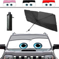 Coricha Windshield Sunshade Umbrella Brella Shade for Car Sun Shade Cover 31 * 57" As Seen on TV UV Block Front Window Heat Insulation Protection (Grey)
