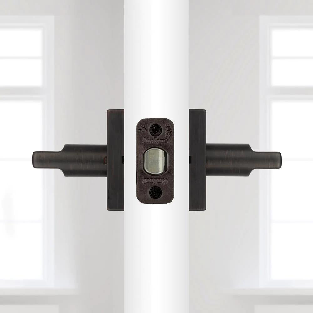 Halifax Square Venetian Bronze Privacy Bed/Bath Door Lever
