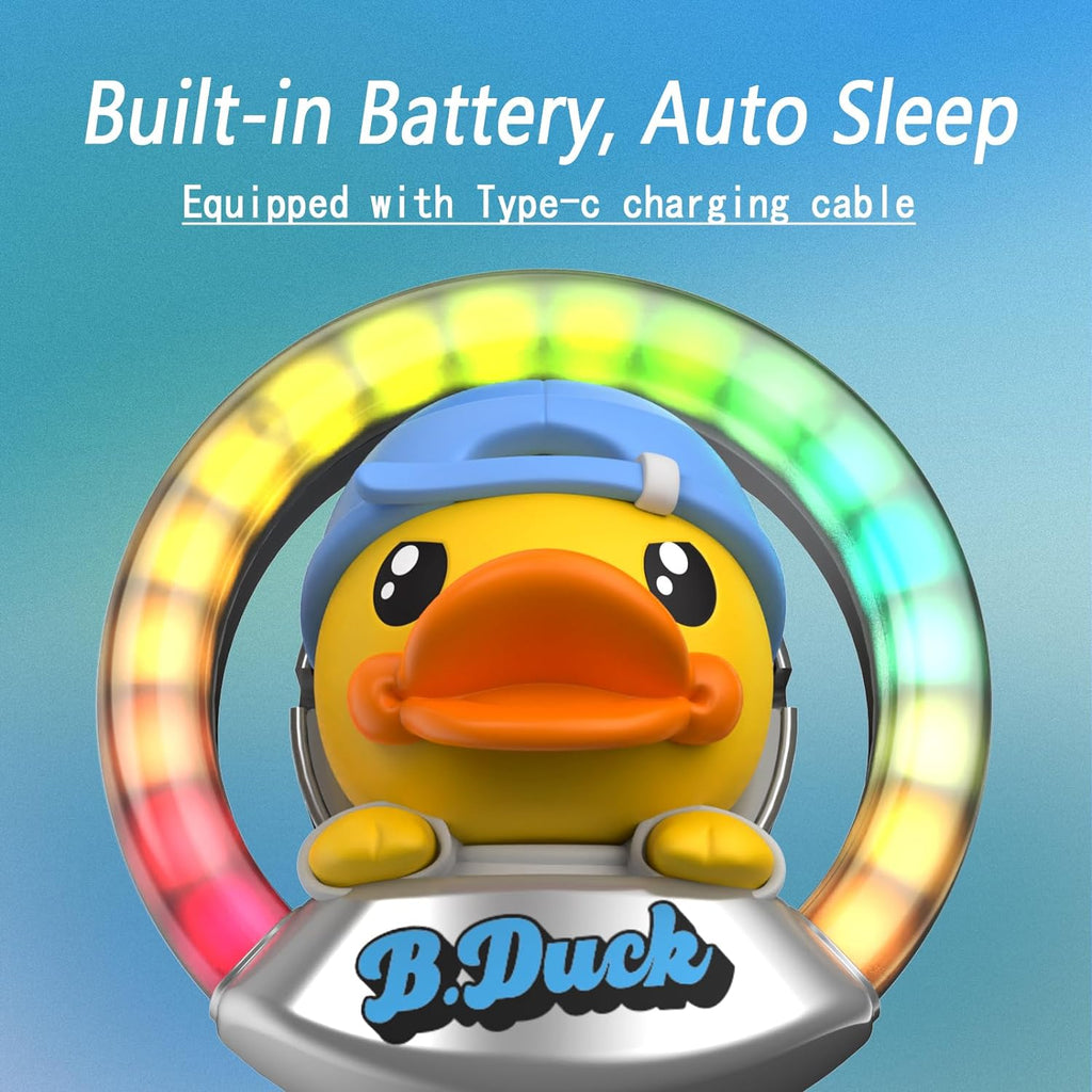 Cacacece Car Air Fresheners Cute Duck Car Voice-Activated Rhythm LED Light Automotive Air Outlet Creative Perfume Aromatherapy Decoration Accessories Air Fresheners for Cars