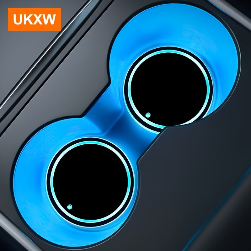 Light Up Your Car With Colorful Smart Luminous Water Coaster Atmosphere Lights!