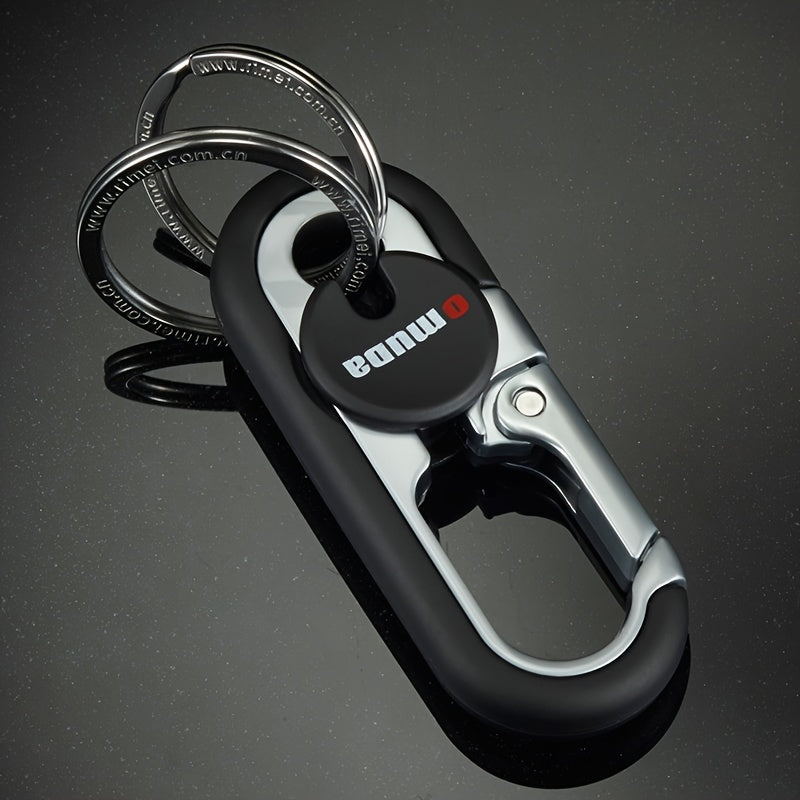 Upgrade Your Style with This High-Grade Metal Alloy Car Key Chain - Perfect for Men's Waist Hanging!
