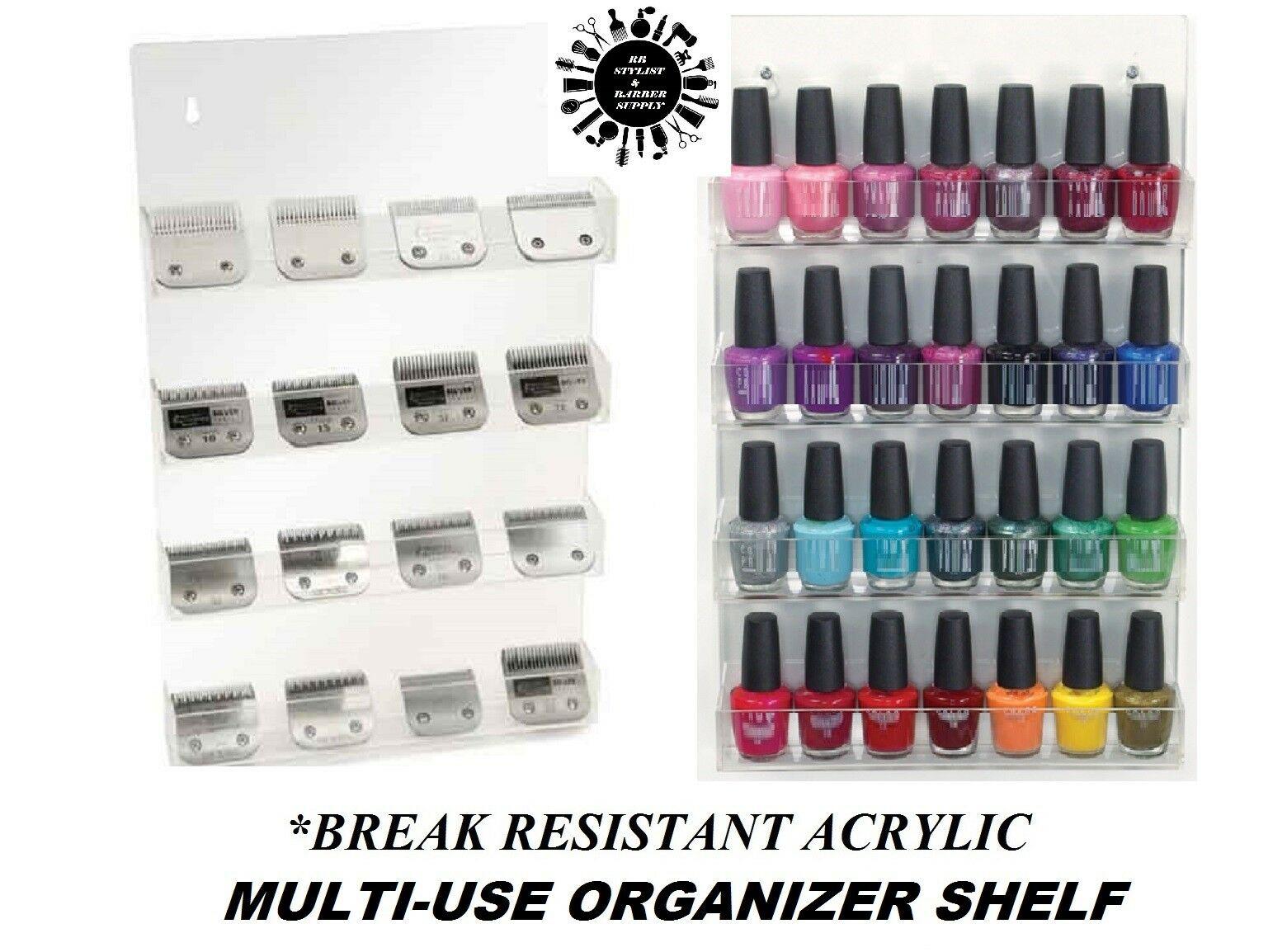 LOT 4 CLIPPER BLADE/Guide Comb,Nail Polish StoraOrganizer SHELF Acrylic Case