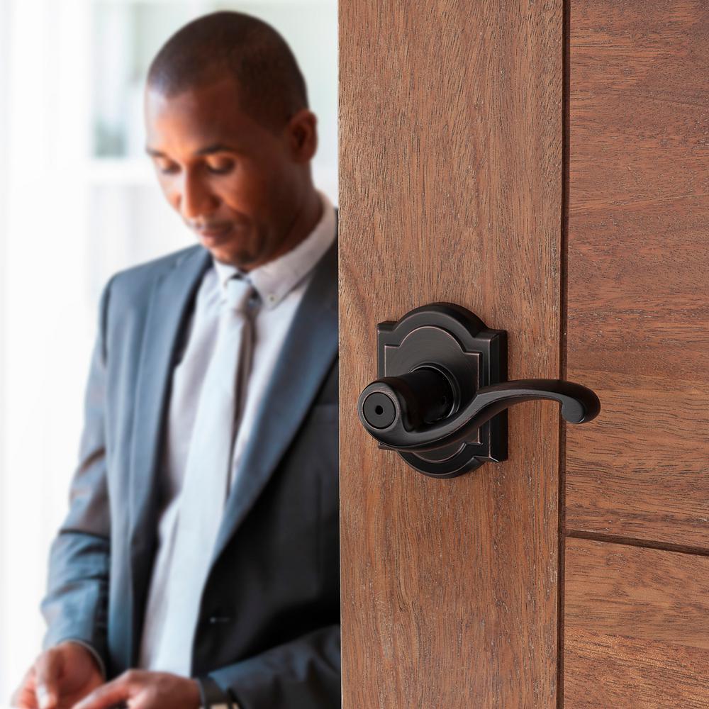 PrestiMadrina Venetian Bronze Universal Bed/Bath Door Lever