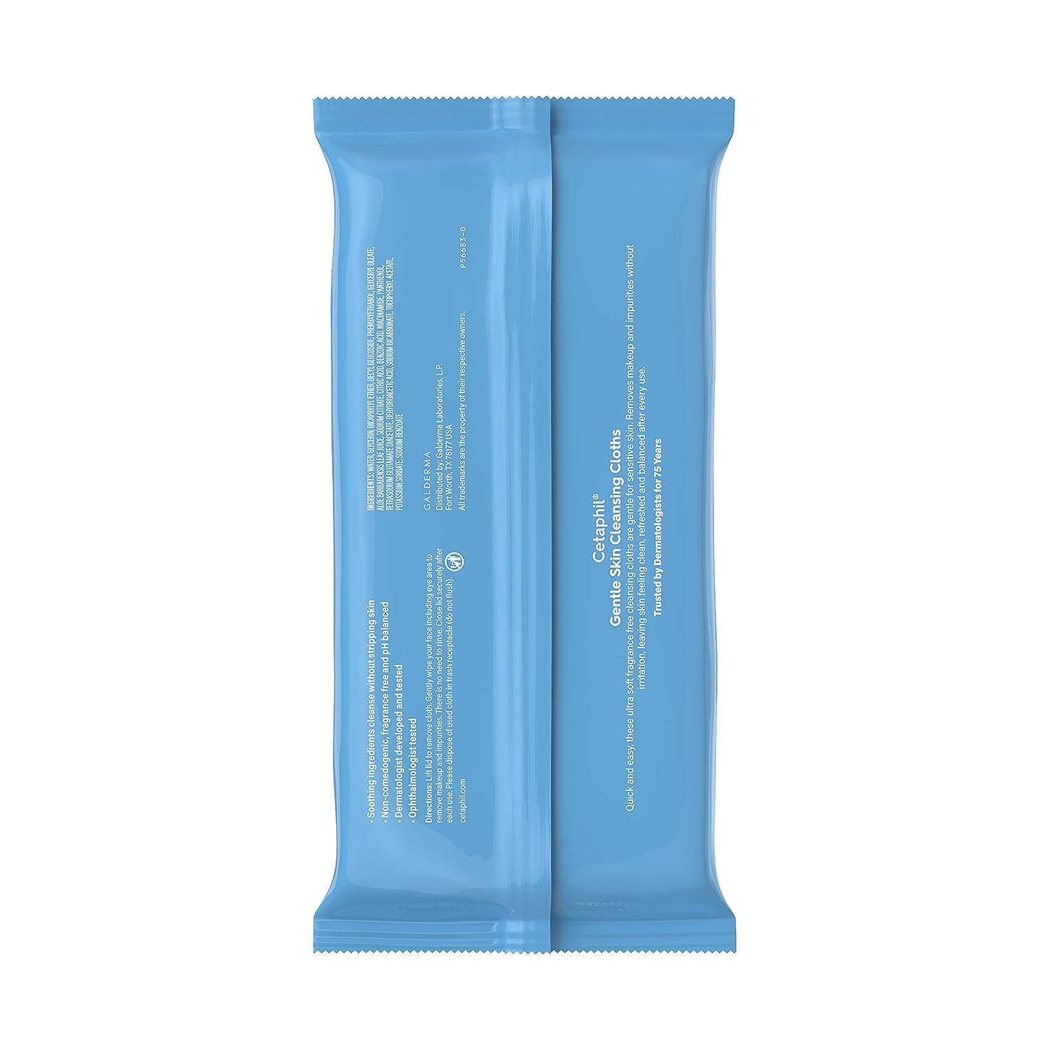 Cetaphil Face and Body Wipes, Gentle Skin Cleansing Cloths, 25 Count (Pack of 3), for Dry, Sensitive Skin, Flip Top Closure, Great for the Gym, Travel, in the Car, Hypoallergenic, Fragrance Free