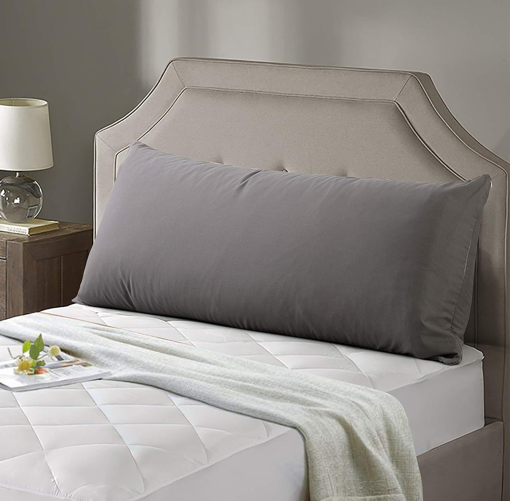 Evolive Ultra Soft Microfiber Body Pillow Cover/Pillowcases 21"x54" with Hidden Zipper Closure (21"x54" Body Pillow Cover, Charcoal Grey)