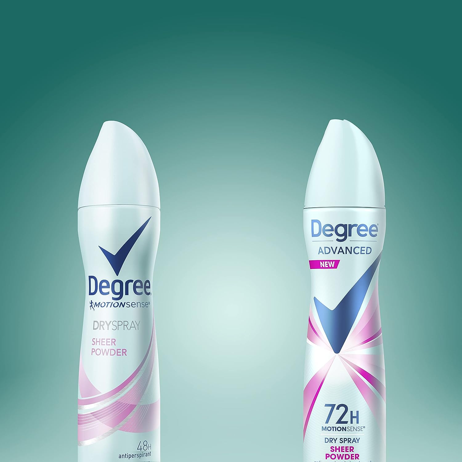 Degree Advanced Antiperspirant Deodorant Dry Spray 72-Hour Sweat and Odor Protection Sheer Powder Deodorant Spray For Women With MotionSense Technology 3.8 oz, Pack of 3