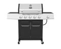 5-Burner Propane Gas Grill with Side Burner Wheels BBQ Outdoor