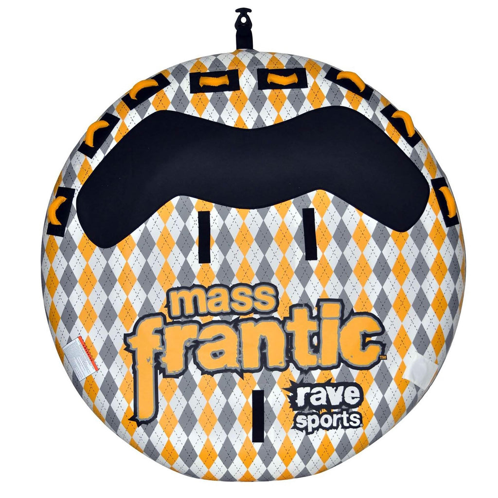 Rave Sports Mass Frantic 4 Rider Inflatable Float Towable Boat Tube (2 Pack)