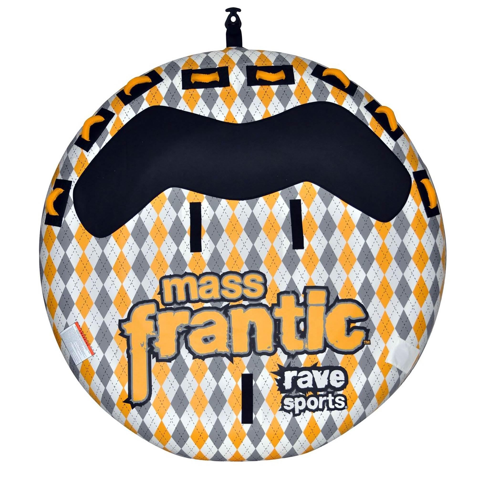 Rave Sports Mass Frantic 4 Rider Inflatable Float Towable Boat Tube (2 Pack)