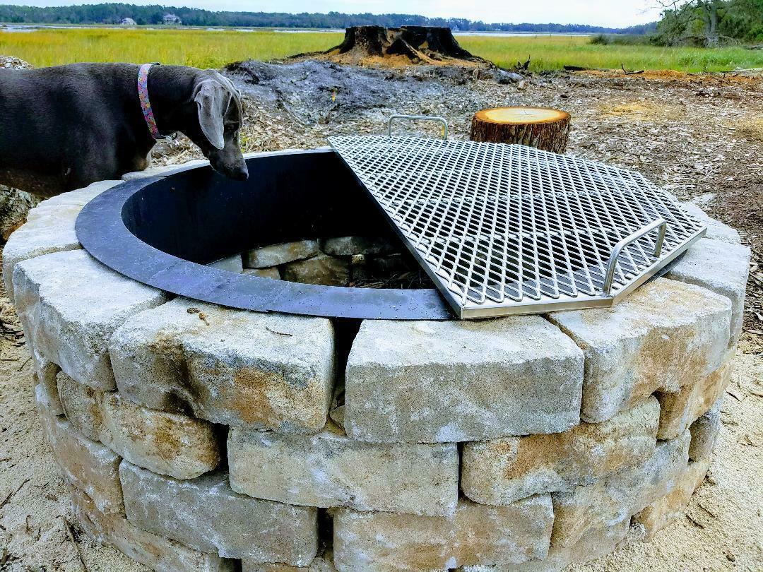36" HEAVY DUTY  STEEL FIRE PIT COOGRATE