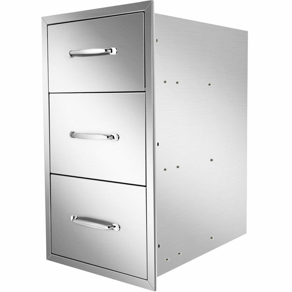Outdoor Kitchen Island StoraDrawer 16x29x22 Inch BBQ  Triple Drawer