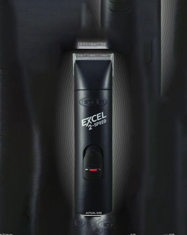 Andis Excel 2-Speed Professional Detachable Blade Hair Clipper Black #22315 NEW