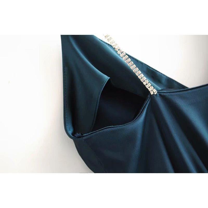 sleeveless v neck midi cocktail dress