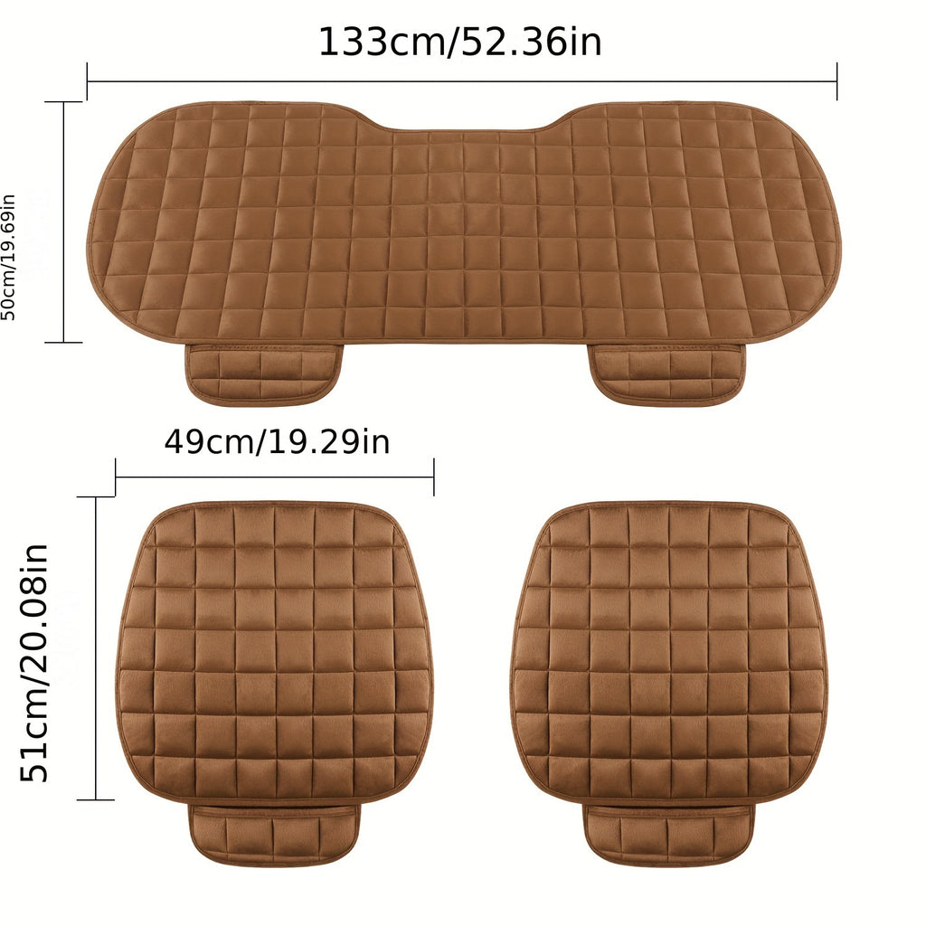 Car Seat Cover Winter Warm Seat Cushion Anti Slip Universal Front Chair Seat Breathable Pad For Vehicle Auto Car Seat Protector