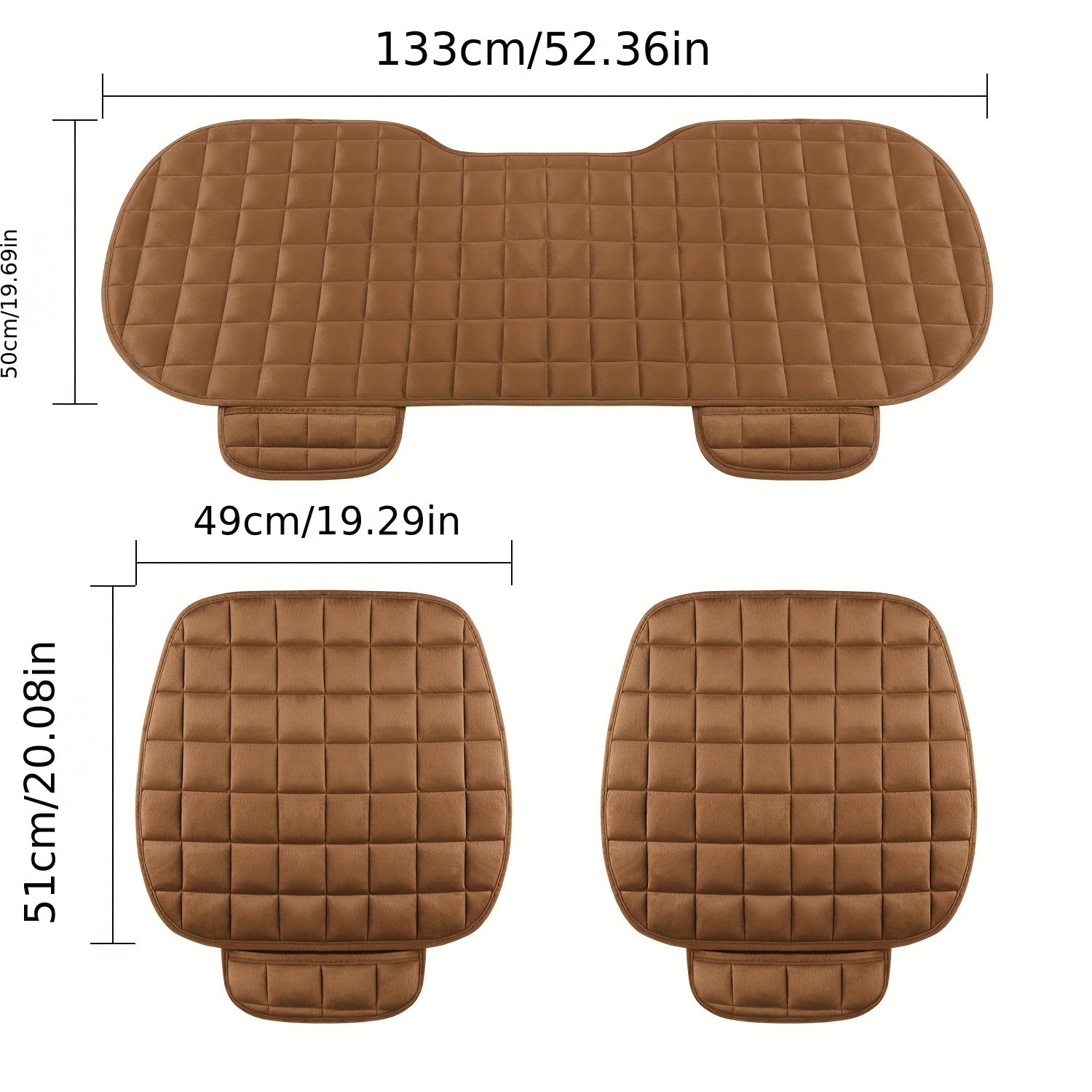 Car Seat Cover Winter Warm Seat Cushion Anti Slip Universal Front Chair Seat Breathable Pad For Vehicle Auto Car Seat Protector