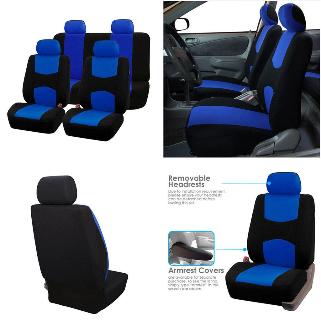Car Seat Cover Front Back Seat Patchwork 4-Pcs/ 9- Pcs Set
