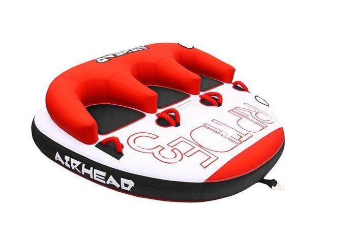 Airhead Riptide 3 Triple Rider Inflatable Boat Towable Backrest Tube (2 Pack)
