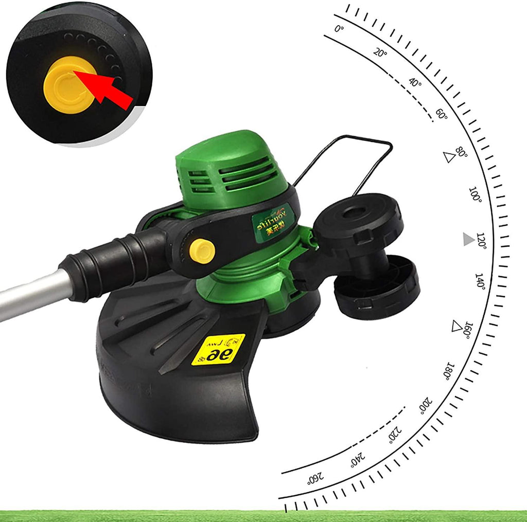 PEIHAN Electric Lawn Mower, 800W Corded Electric Lawnmower, Auxiliary Wheel Lawn Mower,Corded Lawn Mower, Easy Storage, Mowers Outdoor Power Tools, Green