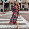 bohemian floral maxi dress