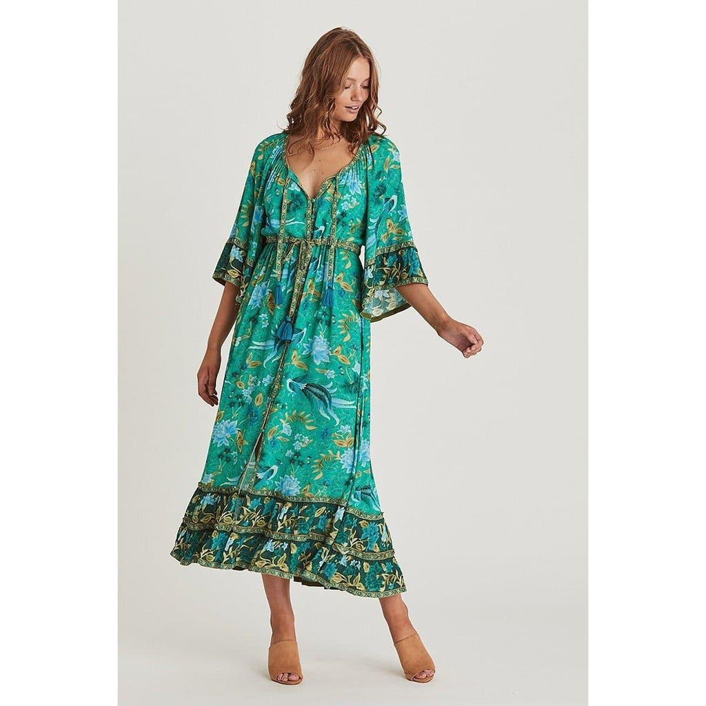 bohemian floral maxi dress