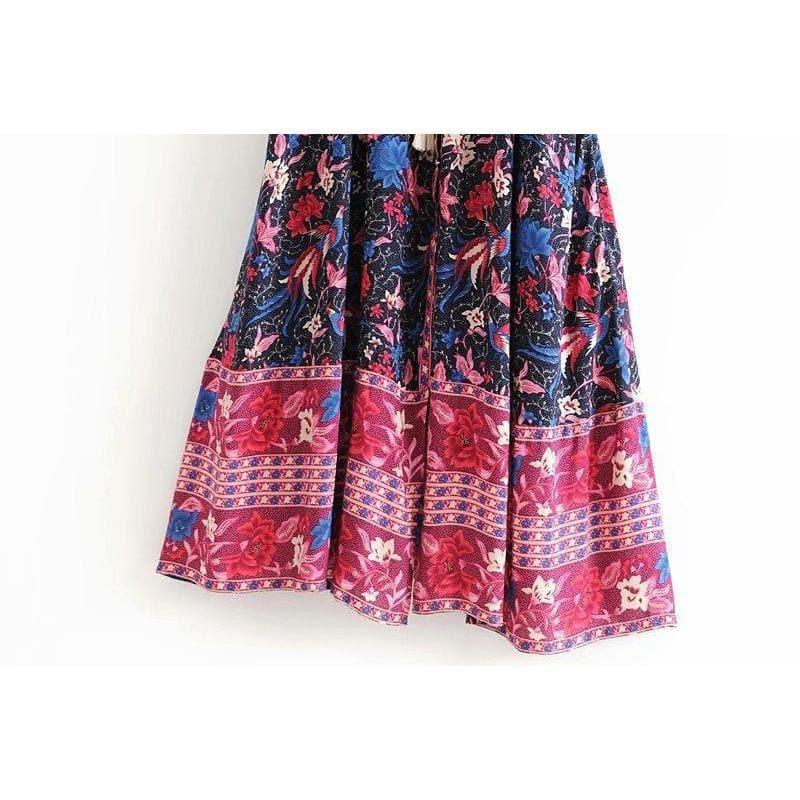 bohemian floral maxi dress
