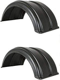 Qty. 2, Buyers Products 8590017-x2 Polymer Fenders (mounting Brackets Sold Separately). Fits Trucks with 16" to 17" Dual Rear Wheels.