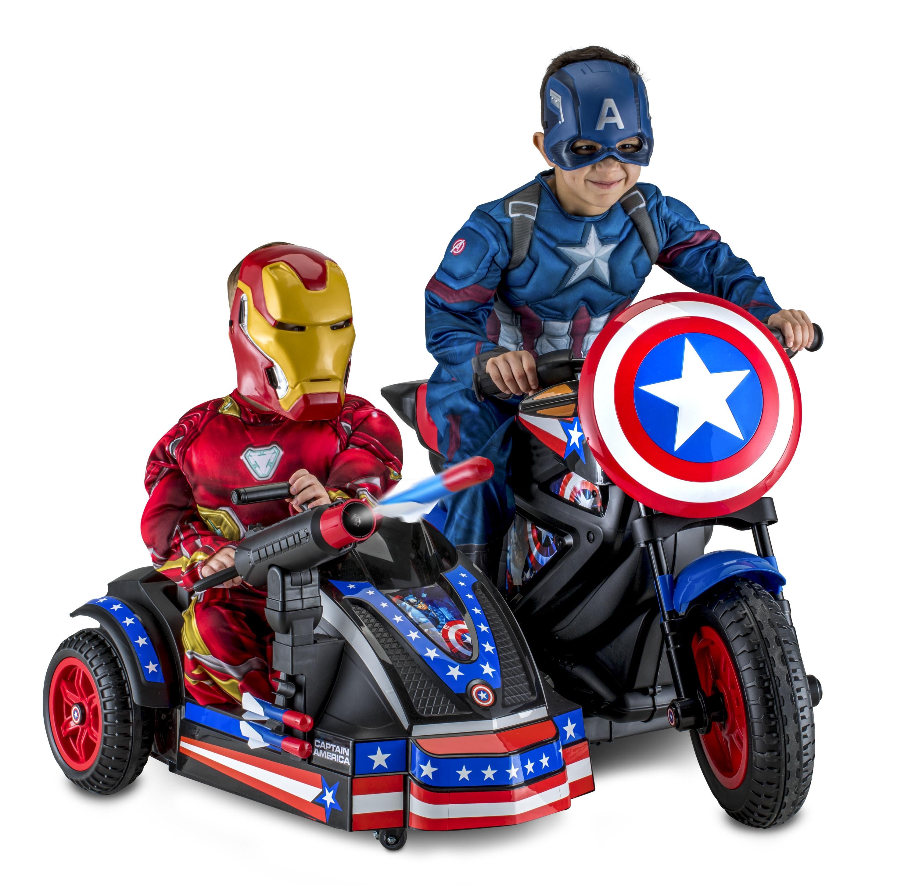 Marvel's Captain America Motorcycle with Sir Ride-On Toy by Kid Trax