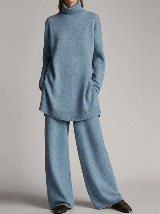 Women's Simple H-knit Suit
