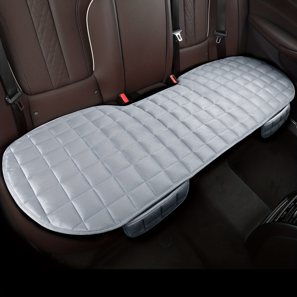1pc Car Seat Cushion, Non-Slip Rubber Bottom With StoraPouch, Premium Comfort Memory Foam, Driver Seat Back Seat Cushion, Car Seat Pad Universal