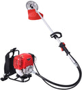LANHA Multifunction Petrol Lawnmower, 2-Stroke Petrol Lawn Mower Self Propelled Push Button Electric Start Lawn Mower 1.25KW/6500RPM 800ML Fuel Tank