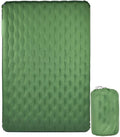 Cffdoi Camping Double Inflatable Mattress Outdoor Sleeping Pad Bed Ultralight Folding Tent Travel Cushion Beach Air Mat.