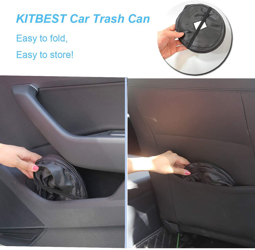 Keep Your Car Clean &amp; Organized with this Collapsible Car Trash Can!